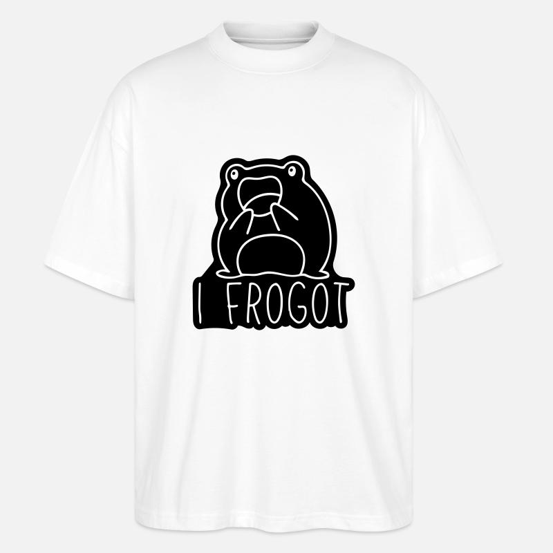 en grenouille - T-shirt bio Blaster 2.0 coupe oversize Stanley/Stella Unisexe - blanc