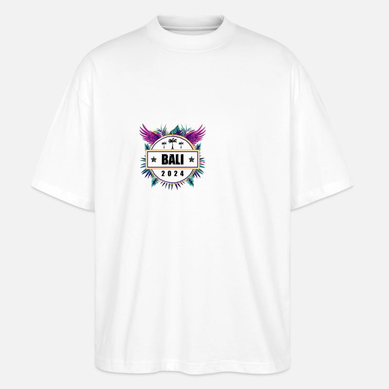 L’équipe de Bali 2024 - T-shirt bio Blaster 2.0 coupe oversize Stanley/Stella Unisexe - blanc