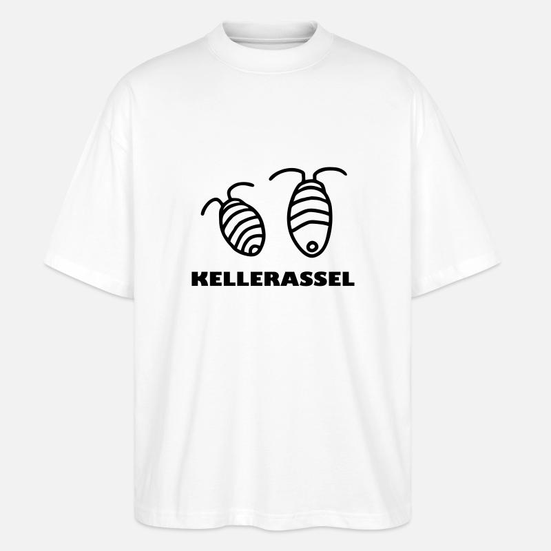 2 Kellerasseln - Stanley/Stella Oversized Unisex Bio T-Shirt Blaster 2.0 - Weiß