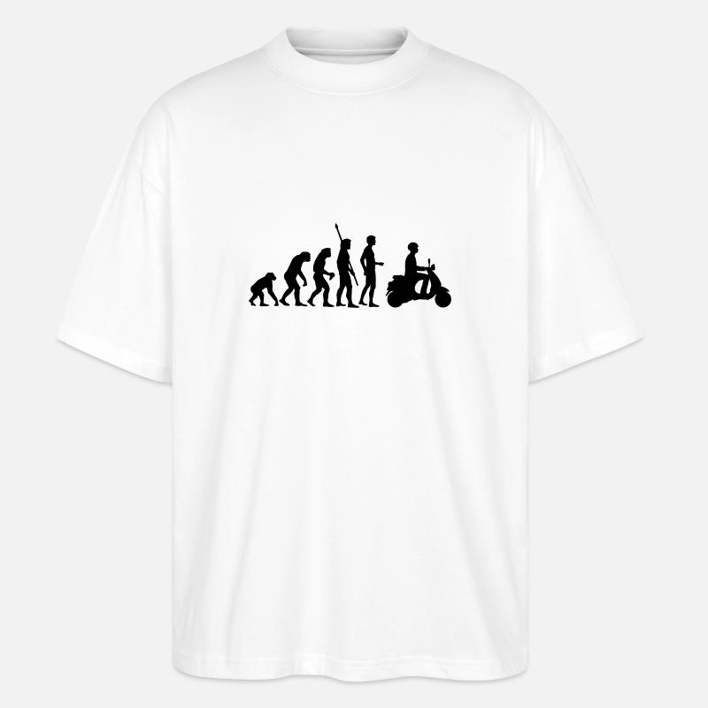 evolution_vespa - Stanley/Stella Oversized Unisex Bio T-Shirt Blaster 2.0 - Weiß