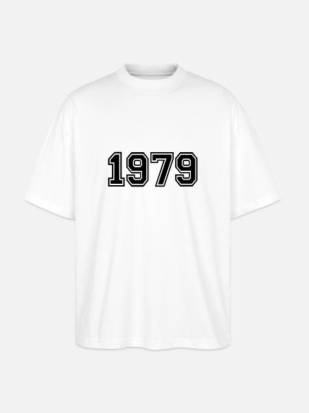1979 - Stanley/Stella Oversized Unisex Bio T-Shirt Blaster 2.0 - Weiß