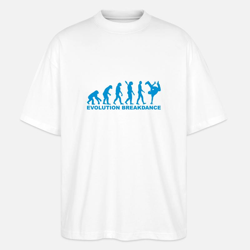 Evolution Breakdance - T-shirt bio Blaster 2.0 coupe oversize Stanley/Stella Unisexe - blanc
