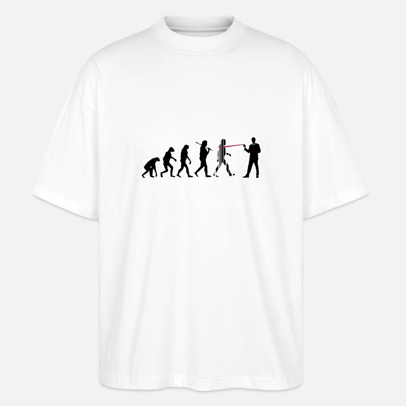 evolution nsa - Stanley/Stella Oversized Unisex Bio T-Shirt Blaster 2.0 - Weiß