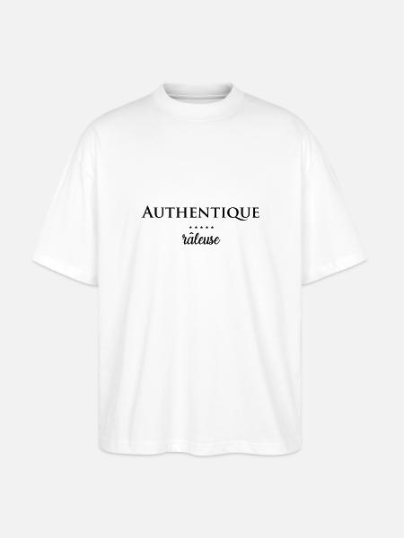 AUTHENTIQUE RALEUSE - T-shirt bio Blaster 2.0 coupe oversize Stanley/Stella Unisexe - blanc