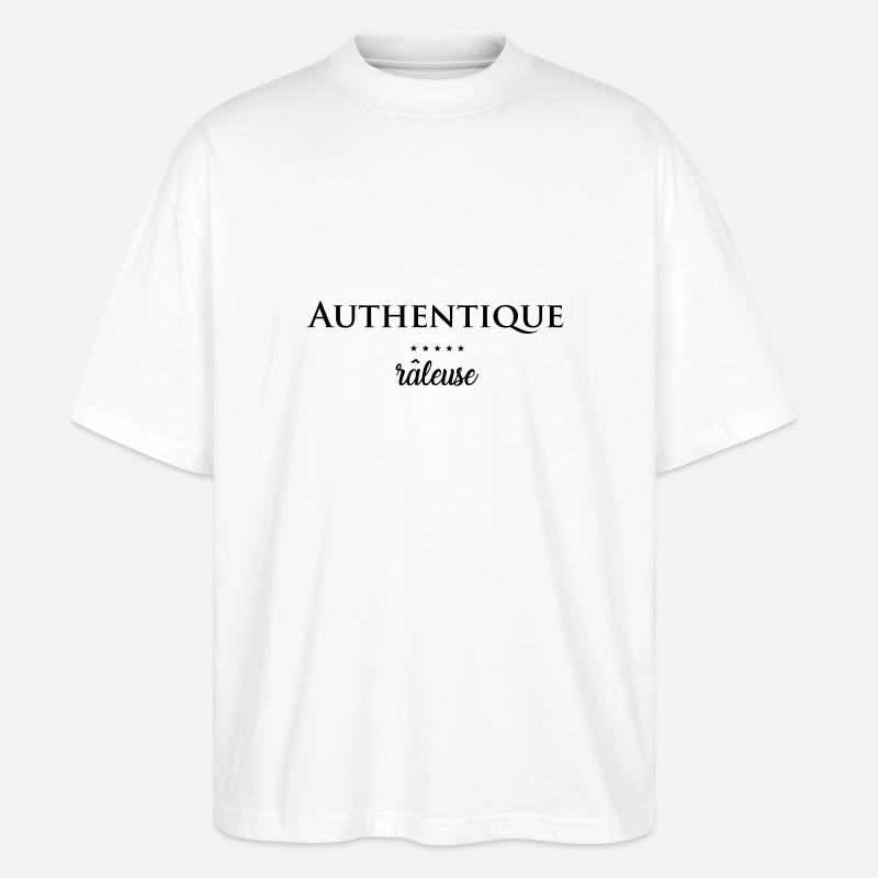 AUTHENTIQUE RALEUSE - T-shirt bio Blaster 2.0 coupe oversize Stanley/Stella Unisexe - blanc
