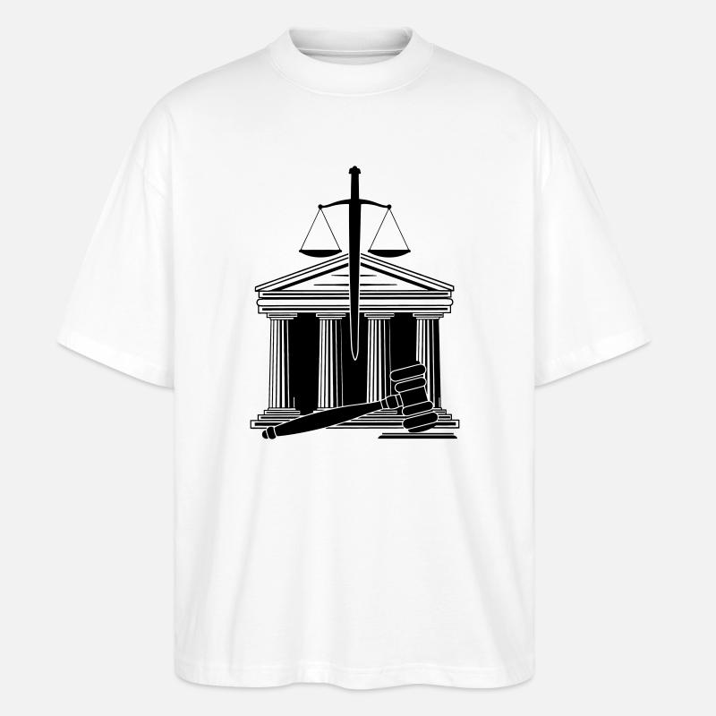 Épée à échelle de cour - T-shirt bio Blaster 2.0 coupe oversize Stanley/Stella Unisexe - blanc