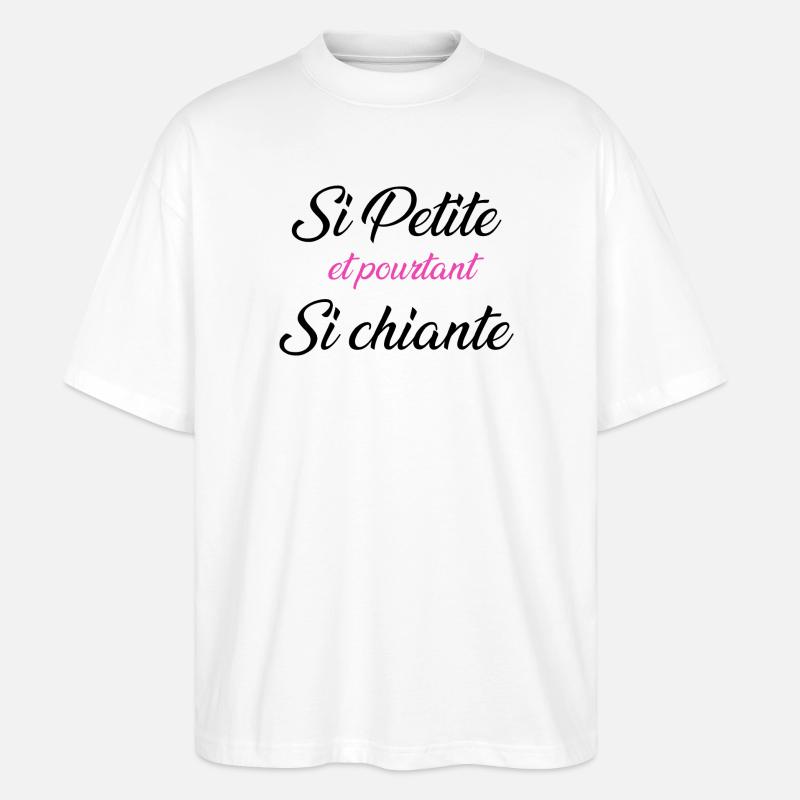 so klein und doch so langweilig - Stanley/Stella Oversized Unisex Bio T-Shirt Blaster 2.0 - Weiß