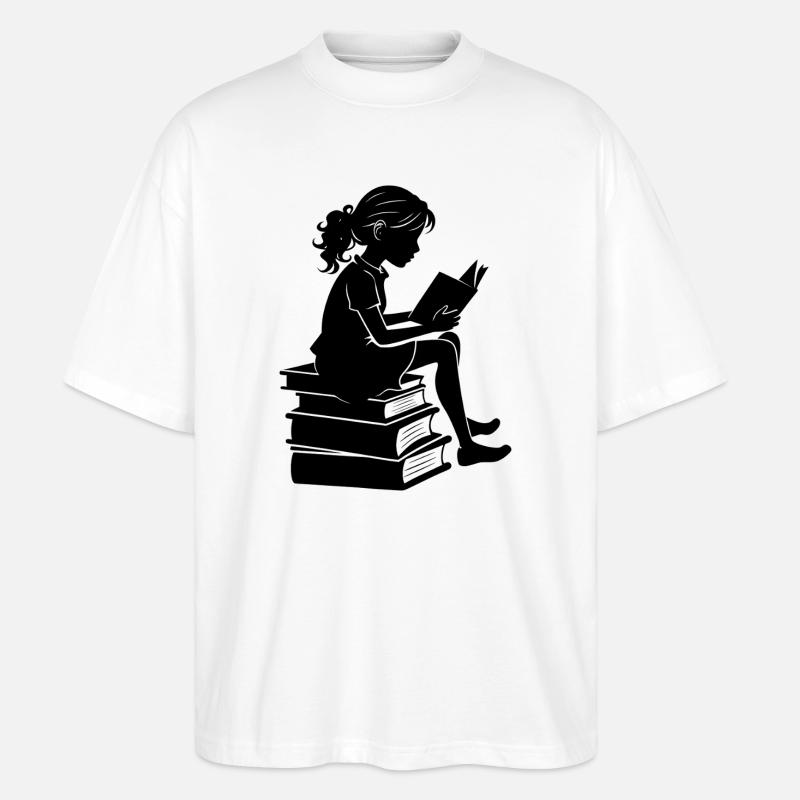 Frauenlesung - Stanley/Stella Oversized Unisex Bio T-Shirt Blaster 2.0 - Weiß