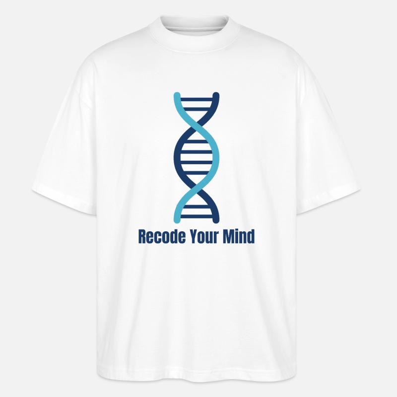 Recode Your Mind DNA Mindset - Stanley/Stella Oversized Unisex Bio T-Shirt Blaster 2.0 - Weiß