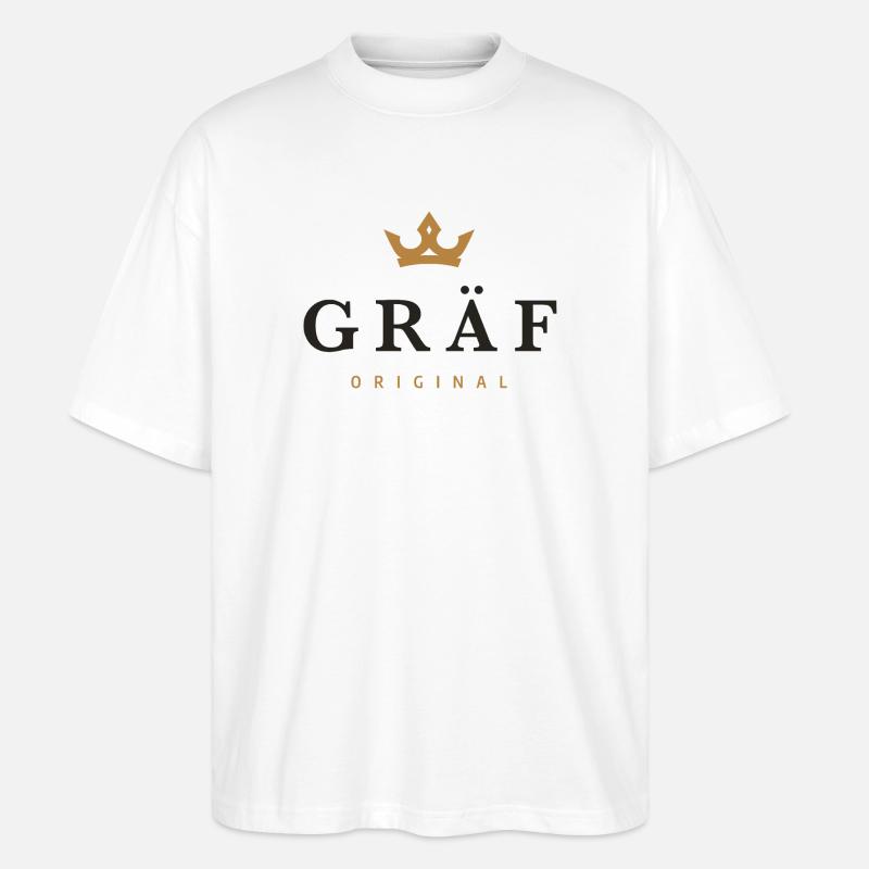 Gräf Original Familienlogo - Stanley/Stella Oversized Unisex Bio T-Shirt Blaster 2.0 - Weiß