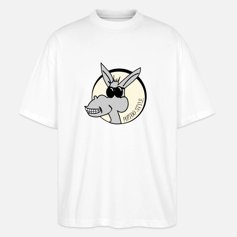 Poitou style - Stanley/Stella Oversized Unisex Bio T-Shirt Blaster 2.0 - Weiß