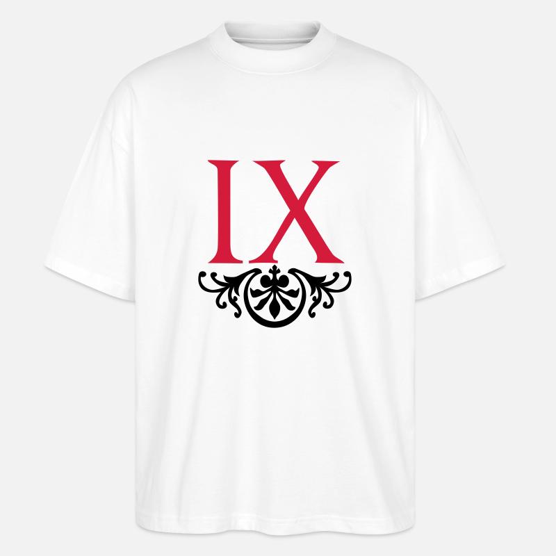 IX - La Neuvieme - Stanley/Stella Oversized Unisex Bio T-Shirt Blaster 2.0 - Weiß