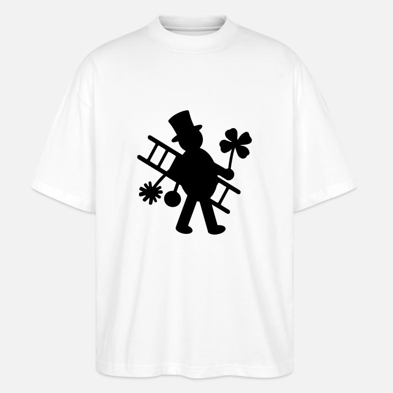 Schornsteinfeger - Stanley/Stella Oversized Unisex Bio T-Shirt Blaster 2.0 - Weiß