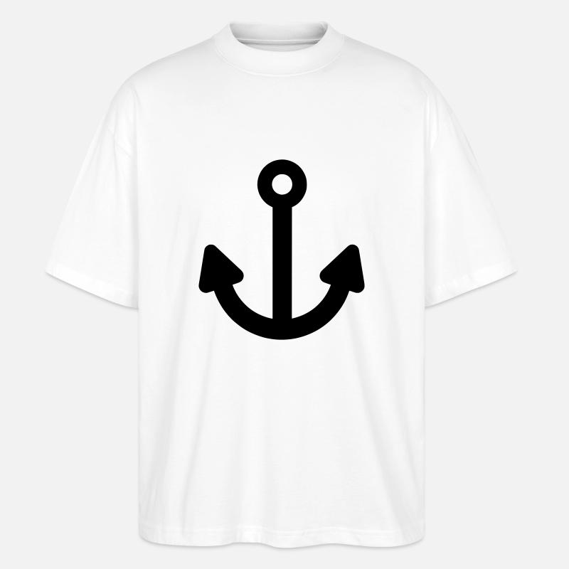 anker - Stanley/Stella Oversized Unisex Bio T-Shirt Blaster 2.0 - Weiß