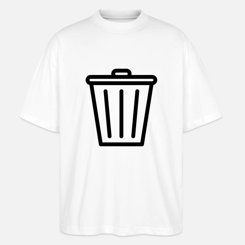 Mülleimer - Stanley/Stella Oversized Unisex Bio T-Shirt Blaster 2.0 - Weiß