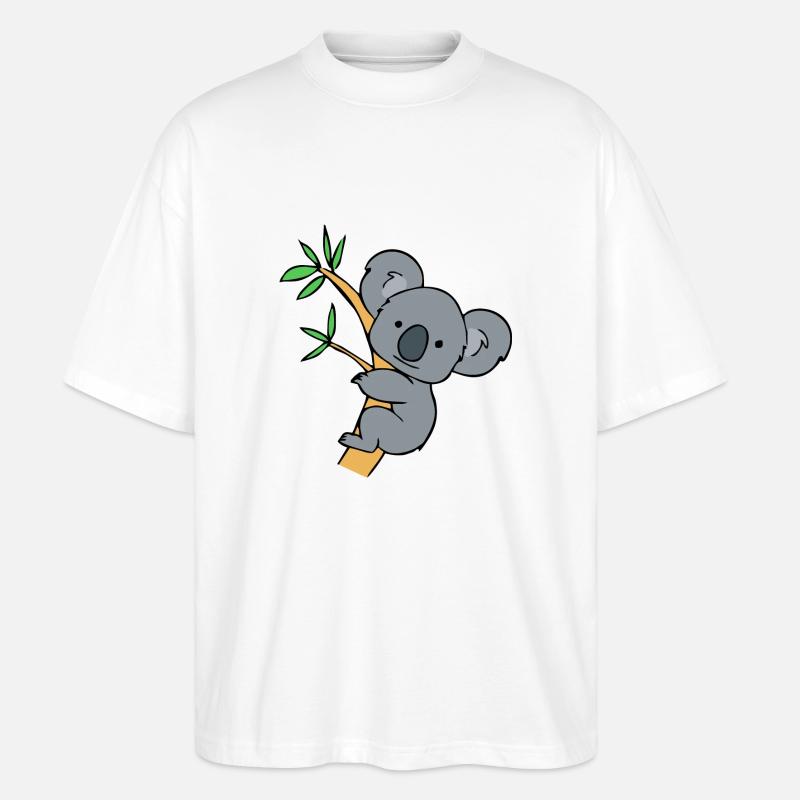 KOALA Bear 2 - Stanley/Stella Oversized Unisex Bio T-Shirt Blaster 2.0 - Weiß
