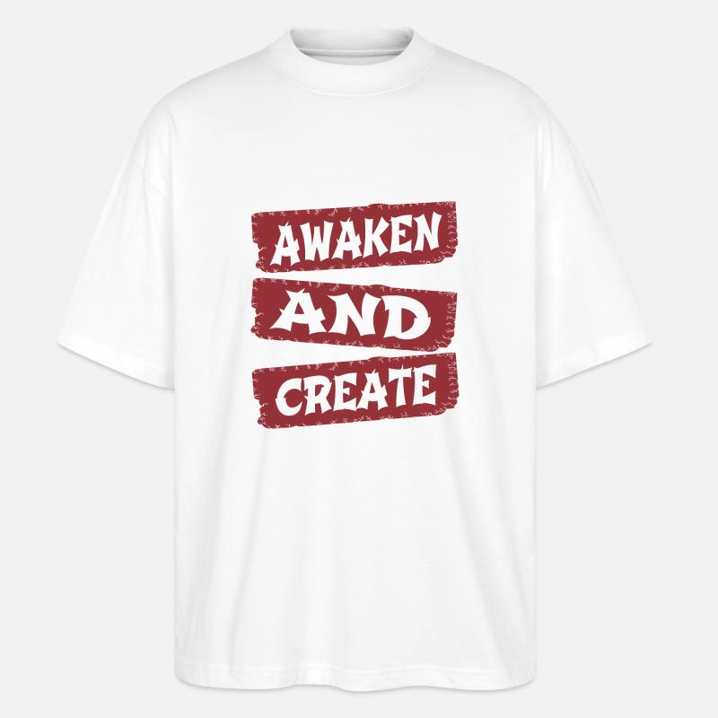 blagues cadeau cadeau d’anniversaire - T-shirt bio Blaster 2.0 coupe oversize Stanley/Stella Unisexe - blanc