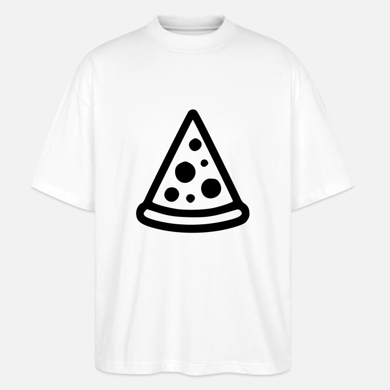 Pizza - Stanley/Stella Oversized Unisex Bio T-Shirt Blaster 2.0 - Weiß