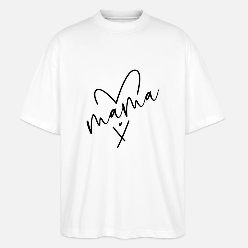DZ00013 MAMA LIEBE - Stanley/Stella Oversized Unisex Bio T-Shirt Blaster 2.0 - Weiß