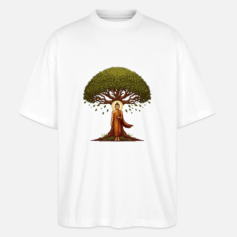 Bodhi-Baum - Stanley/Stella Oversized Unisex Bio T-Shirt Blaster 2.0 - Weiß
