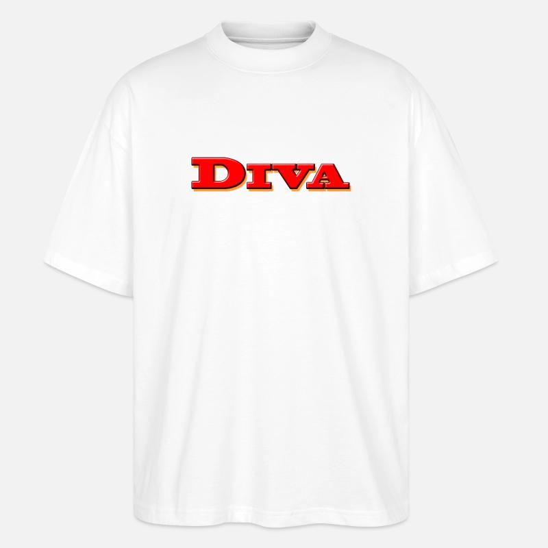DIVA - Stanley/Stella Oversized Unisex Bio T-Shirt Blaster 2.0 - Weiß