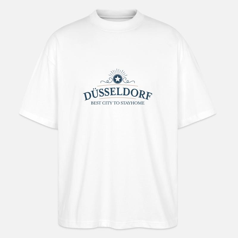Düsseldorf - T-shirt bio Blaster 2.0 coupe oversize Stanley/Stella Unisexe - blanc