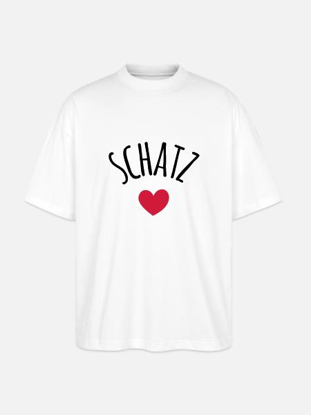 Schatz - Stanley/Stella Oversized Unisex Bio T-Shirt Blaster 2.0 - Weiß