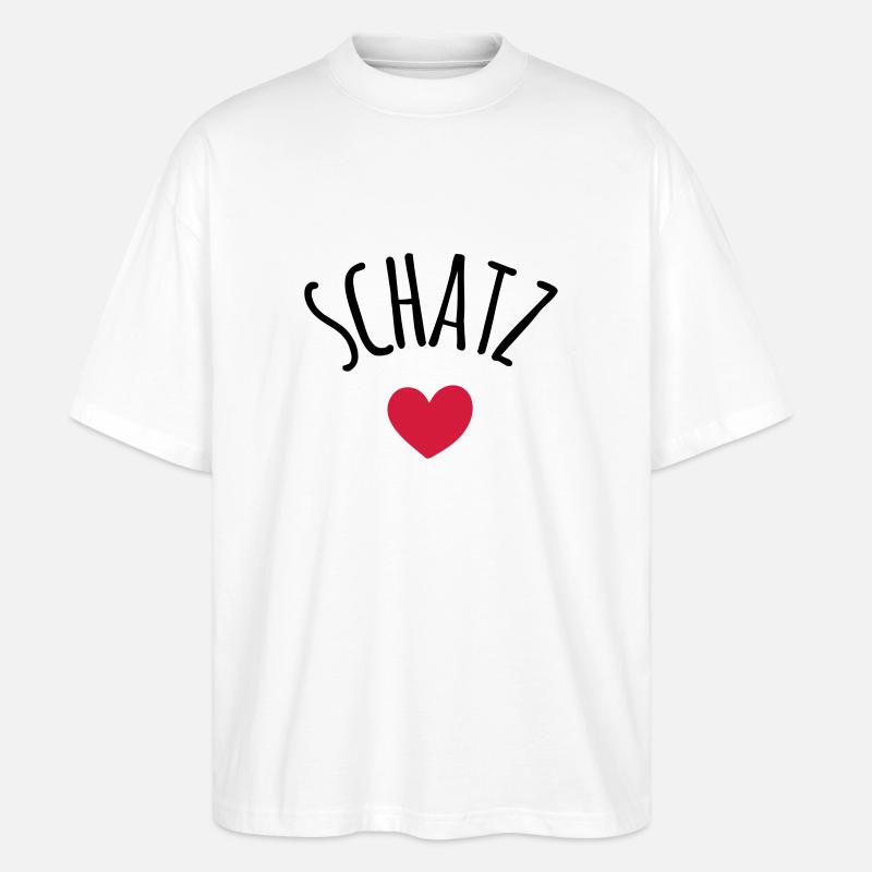 Schatz - Stanley/Stella Oversized Unisex Bio T-Shirt Blaster 2.0 - Weiß