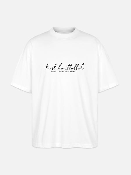 La ilaha illallah Islam - Stanley/Stella Oversized Unisex Organic T-shirt Blaster 2.0 - white