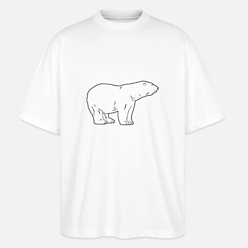 Polar Bear - Eisbär - Stanley/Stella Oversized Unisex Bio T-Shirt Blaster 2.0 - Weiß