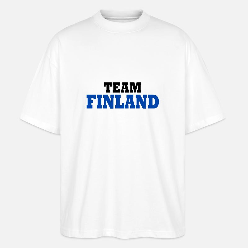 Finnland - Stanley/Stella Oversized Unisex Bio T-Shirt Blaster 2.0 - Weiß