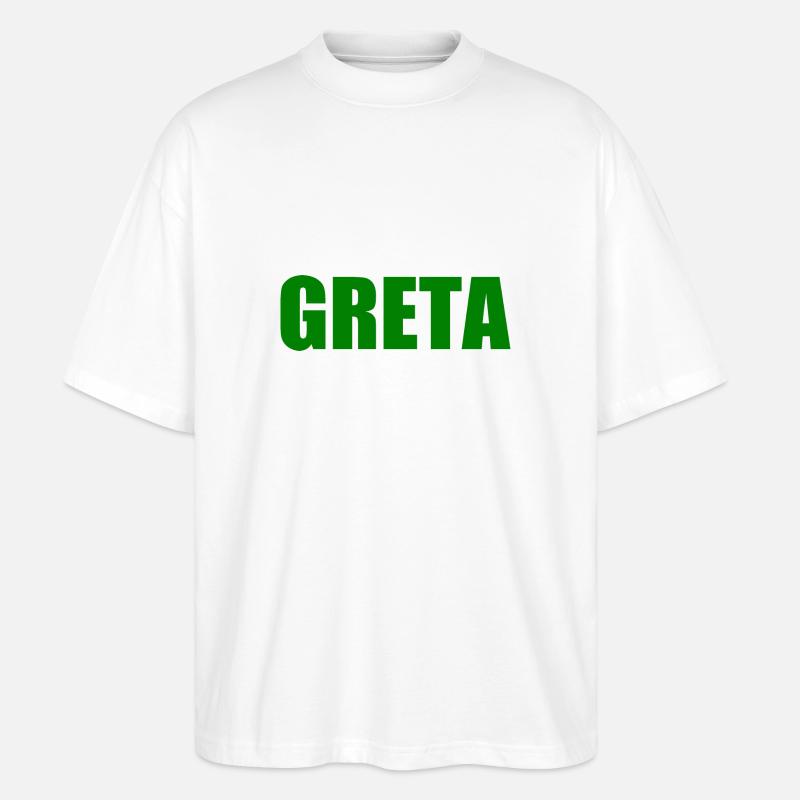 Greta - Stanley/Stella Oversized Unisex Bio T-Shirt Blaster 2.0 - Weiß