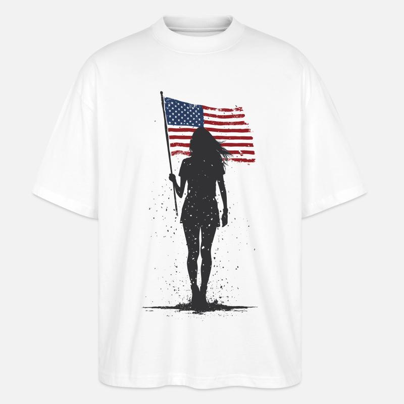 Raise the flag - Stanley/Stella Oversized Unisex Bio T-Shirt Blaster 2.0 - Weiß