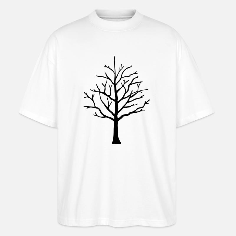 Baum - Stanley/Stella Oversized Unisex Bio T-Shirt Blaster 2.0 - Weiß