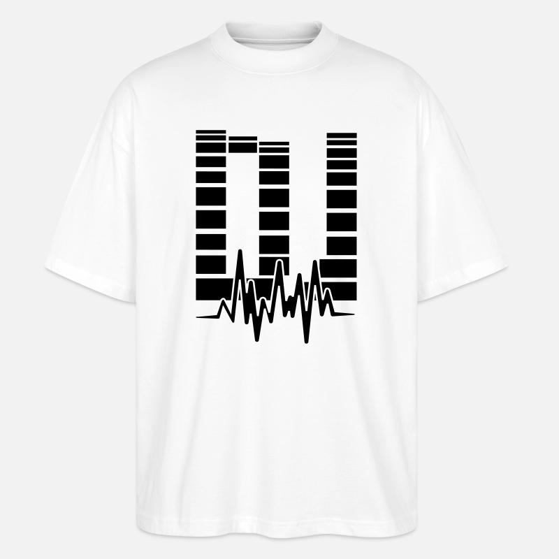 dj - Stanley/Stella Oversized Unisex Bio T-Shirt Blaster 2.0 - Weiß
