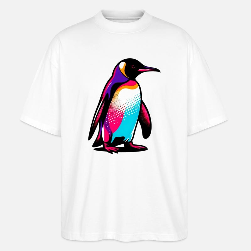 Penguin - Stanley/Stella Oversized Unisex Organic T-shirt Blaster 2.0 - white