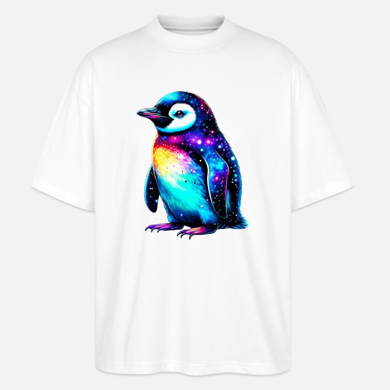 Penguin - Stanley/Stella Oversized Unisex Organic T-shirt Blaster 2.0 - white