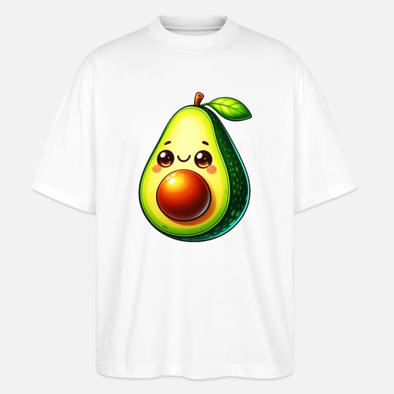 Avocado - Stanley/Stella Oversized Unisex Bio T-Shirt Blaster 2.0 - Weiß