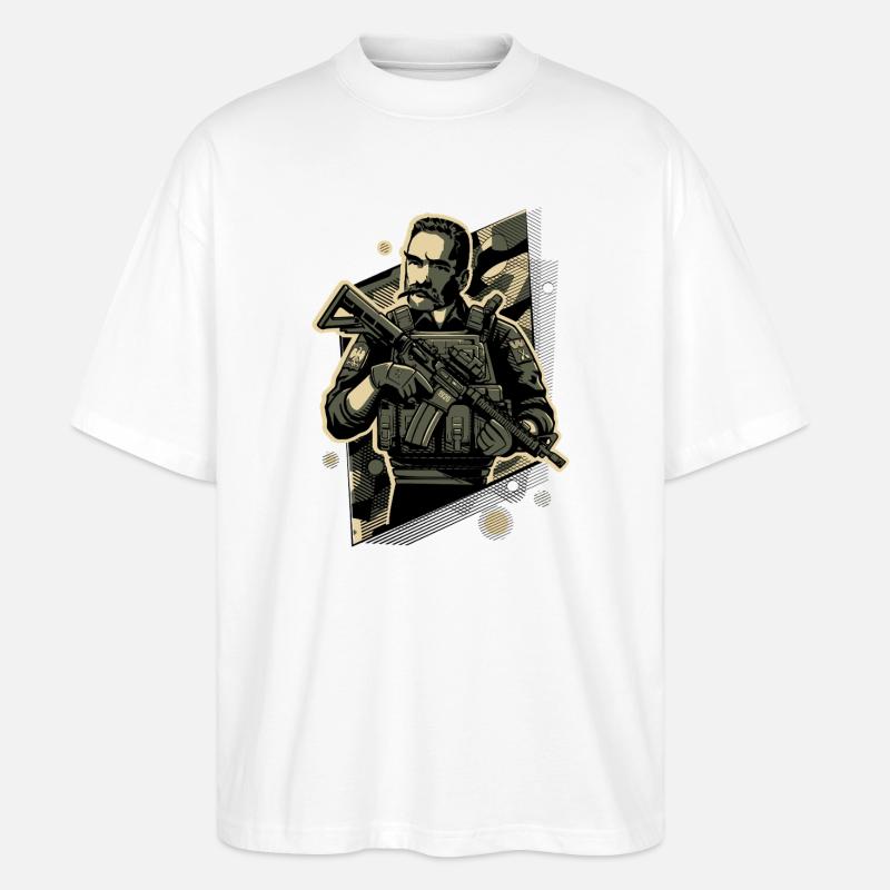 Marshall - Stanley/Stella Oversized Unisex Bio T-Shirt Blaster 2.0 - Weiß