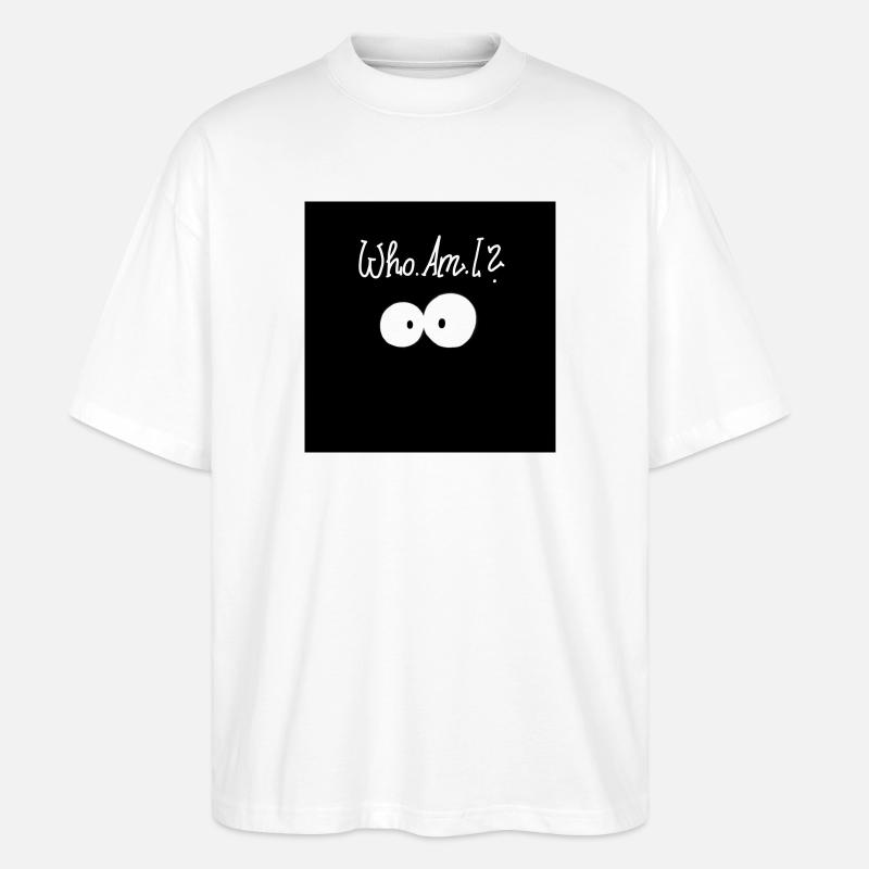 Wer bin ich? - Stanley/Stella Oversized Unisex Bio T-Shirt Blaster 2.0 - Weiß