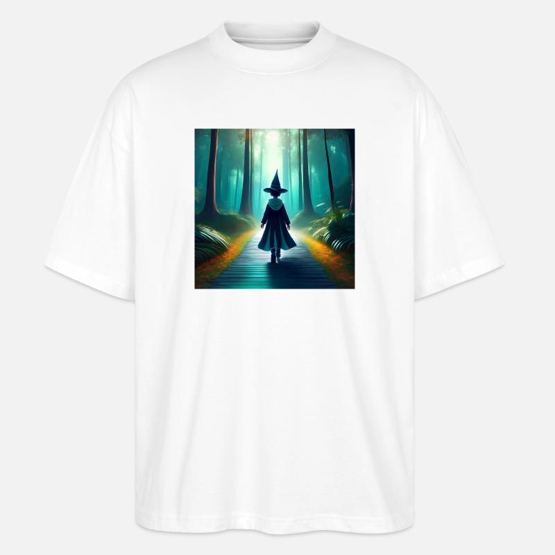 Magischer Zauberwald - Stanley/Stella Oversized Unisex Bio T-Shirt Blaster 2.0 - Weiß