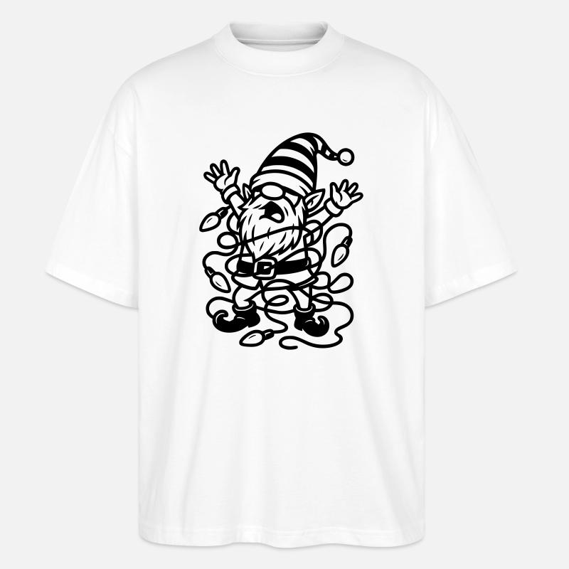 wicht lichterkette - Stanley/Stella Oversized Unisex Bio T-Shirt Blaster 2.0 - Weiß