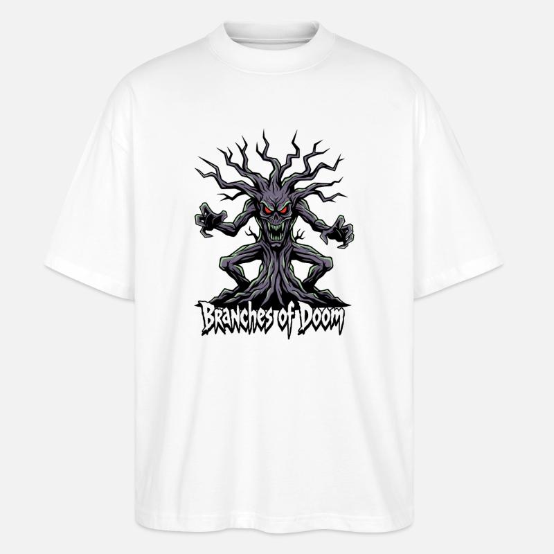 Branches of Doom – Dämonischer Baumgeist - Stanley/Stella Oversized Unisex Bio T-Shirt Blaster 2.0 - Weiß