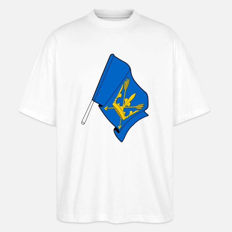 Suffolk-Flagge - Stanley/Stella Oversized Unisex Bio T-Shirt Blaster 2.0 - Weiß