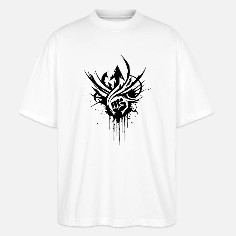 NoxstyllT3 - Stanley/Stella Oversized Unisex Bio T-Shirt Blaster 2.0 - Weiß