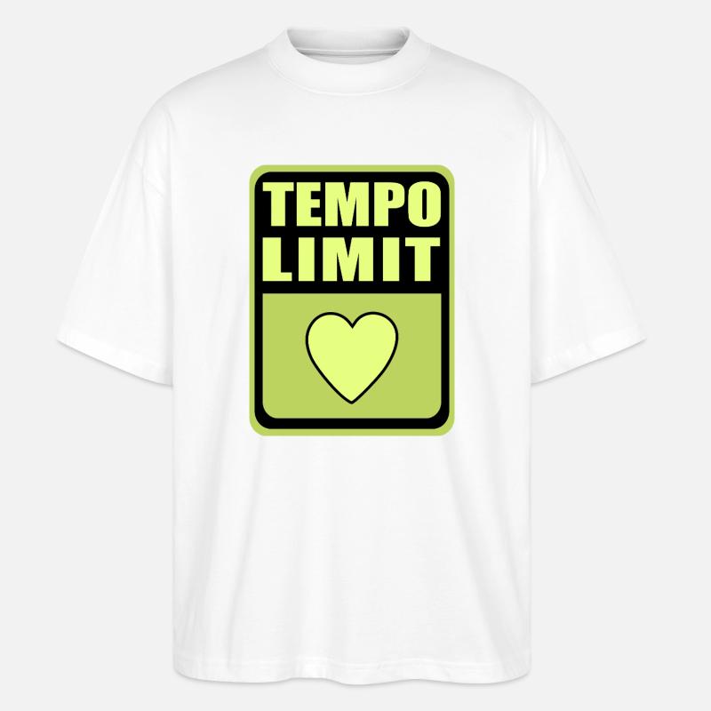 Tempolimit - Stanley/Stella Oversized Unisex Bio T-Shirt Blaster 2.0 - Weiß