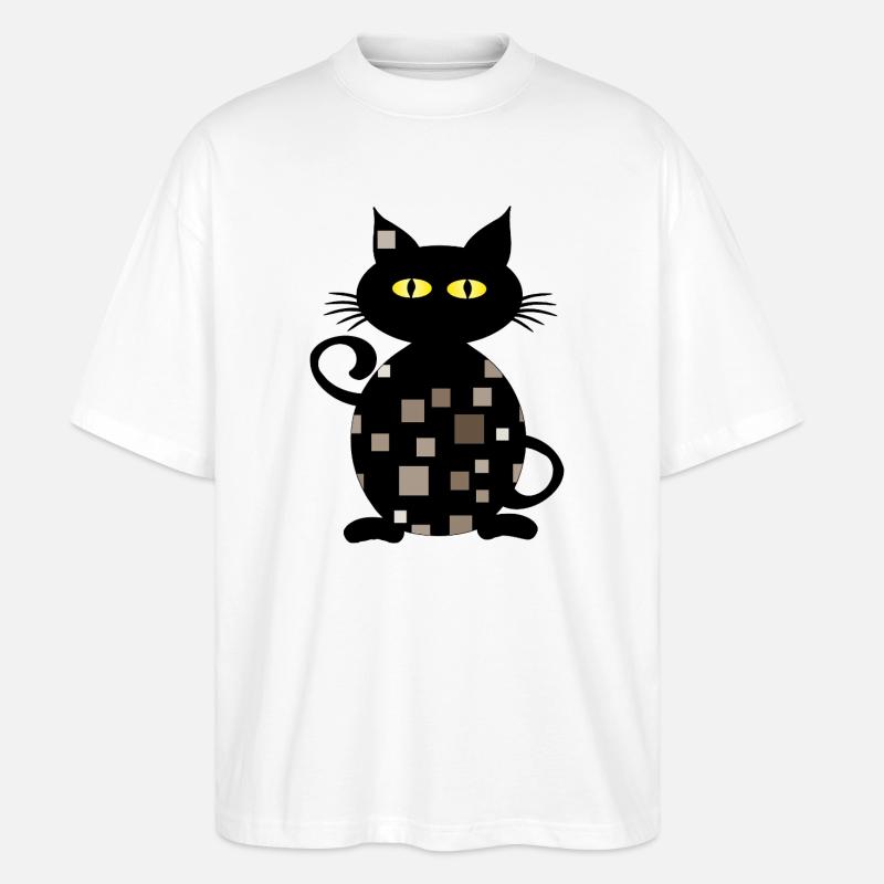 chat - T-shirt bio Blaster 2.0 coupe oversize Stanley/Stella Unisexe - blanc