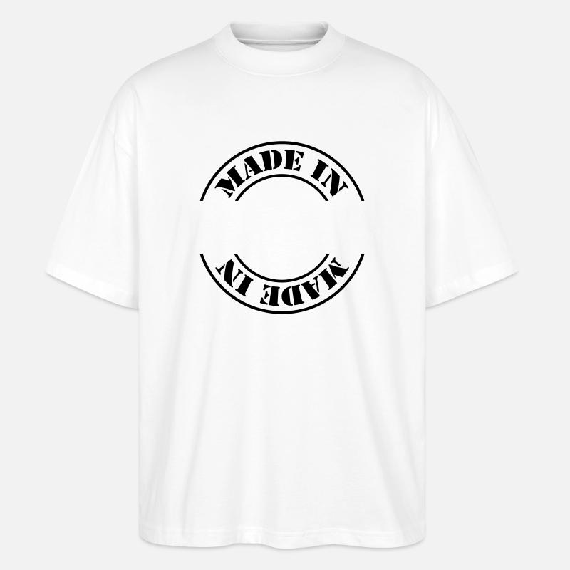 made in m1k2 - T-shirt bio Blaster 2.0 coupe oversize Stanley/Stella Unisexe - blanc