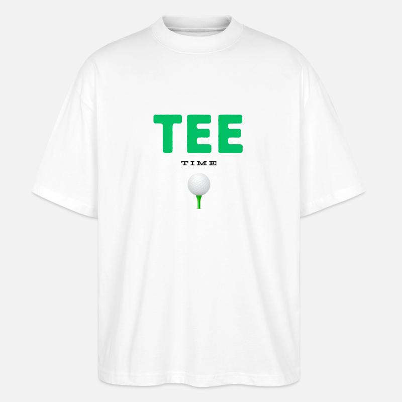 Tee Time Golf - Stanley/Stella Oversized Unisex Bio T-Shirt Blaster 2.0 - Weiß