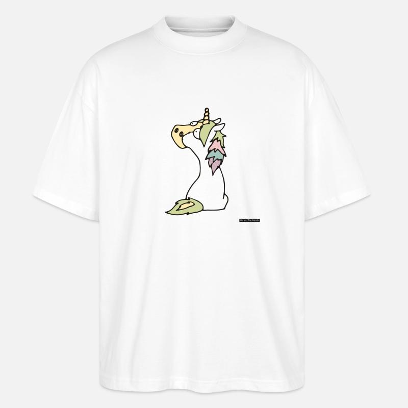 Pferd # 6 - Stanley/Stella Oversized Unisex Bio T-Shirt Blaster 2.0 - Weiß